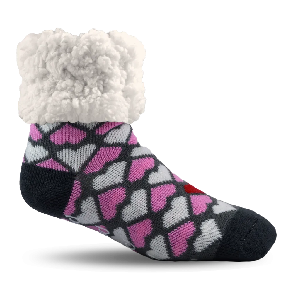 Classic Slipper Socks | Heart Valentine