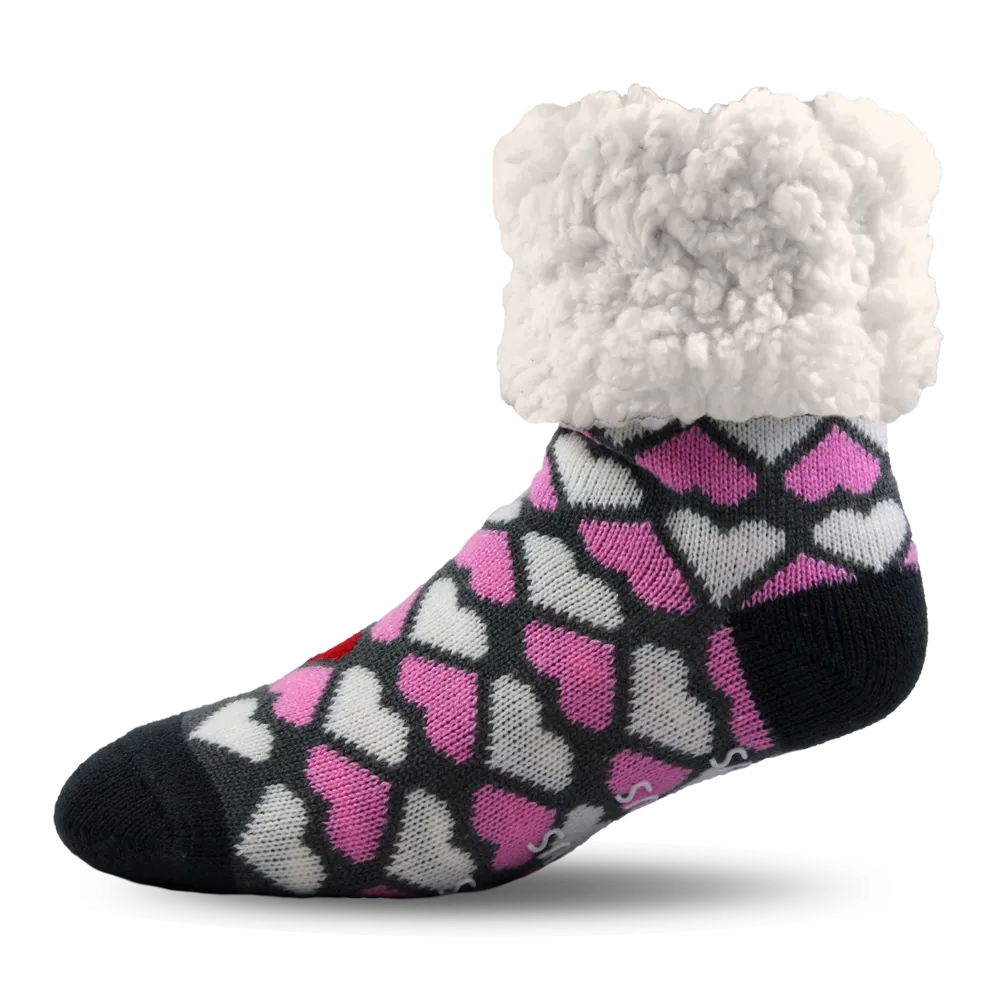 Classic Slipper Socks | Heart Valentine