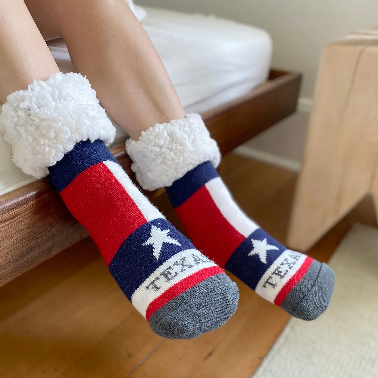 Classic Slipper Socks | Texas Lone Star