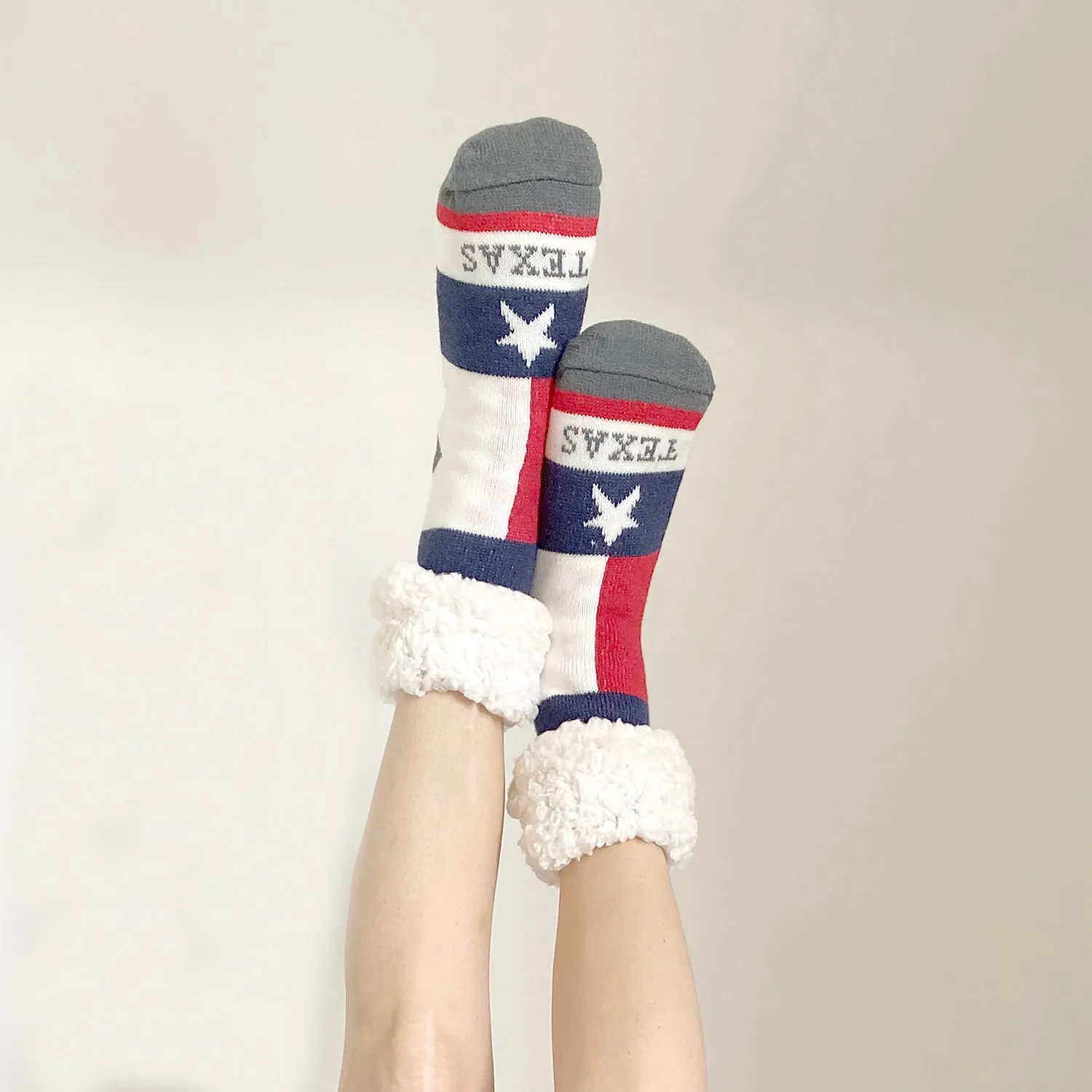 Classic Slipper Socks | Texas Lone Star