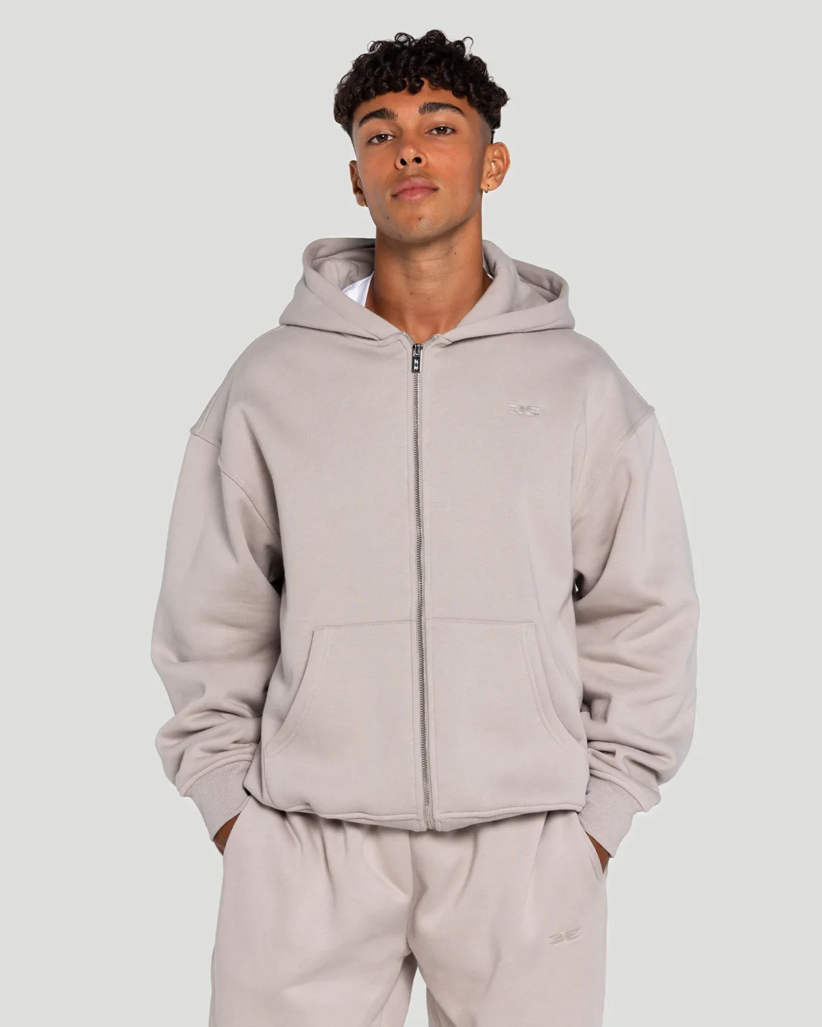 Classic Zip Through - Taupe