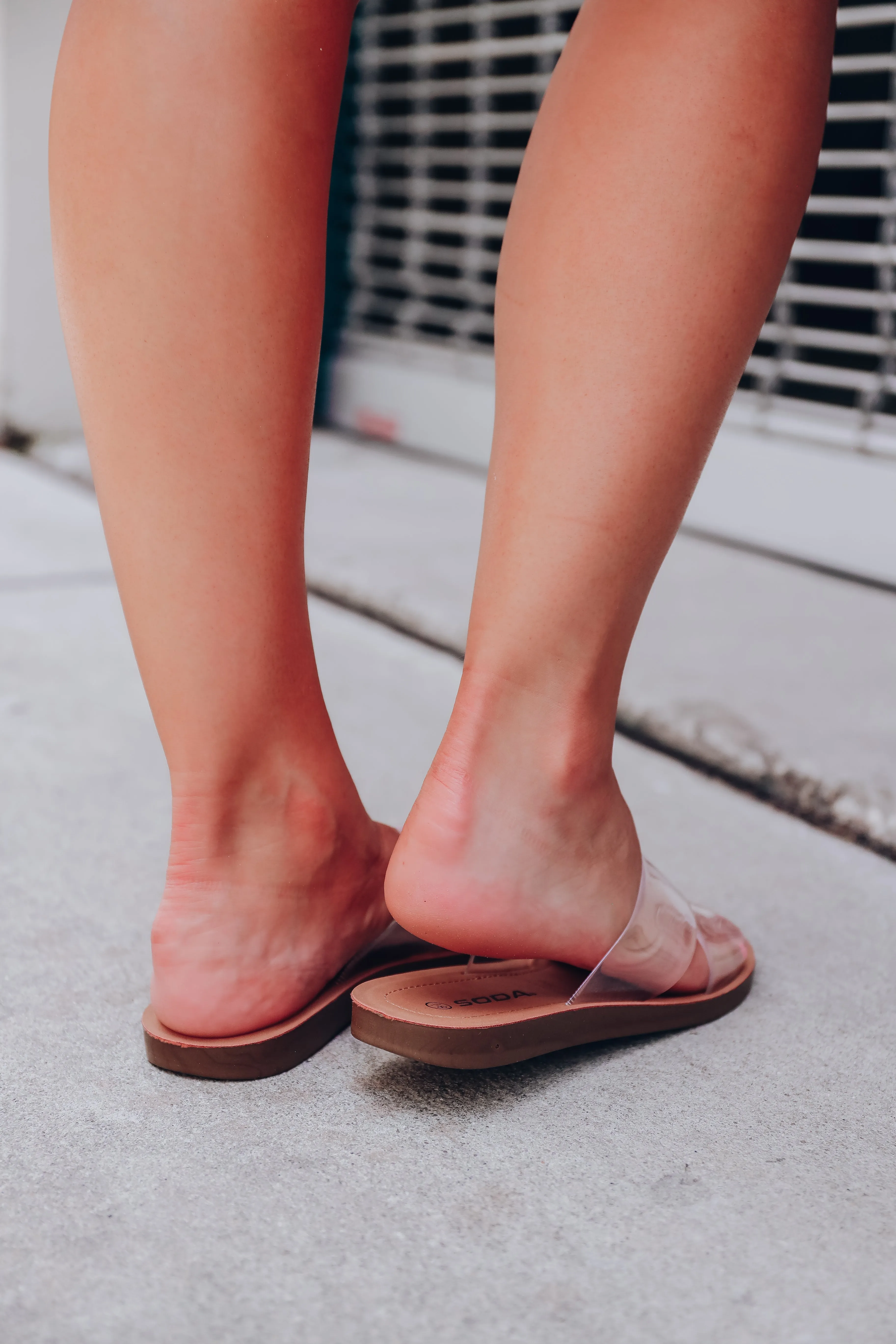 Clear Reflection Sandals - Clear