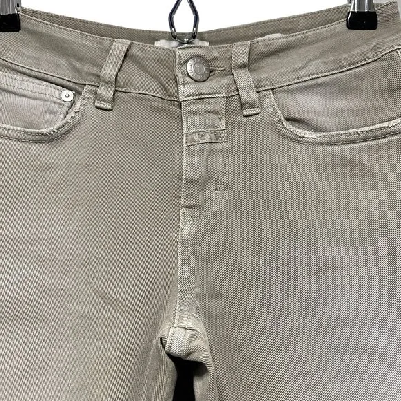CLOSED Women's‎ Baker Slim Leg Mid Rise Jeans, 24, gray, light distressing, EUC
