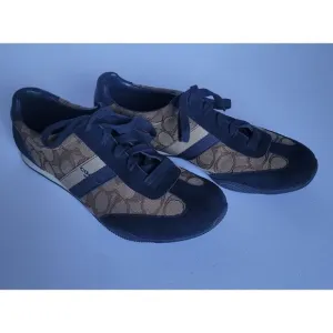 Coach Women's Kelson Outline Sig/Suede Sneakers. Size US 10B/EU 40
