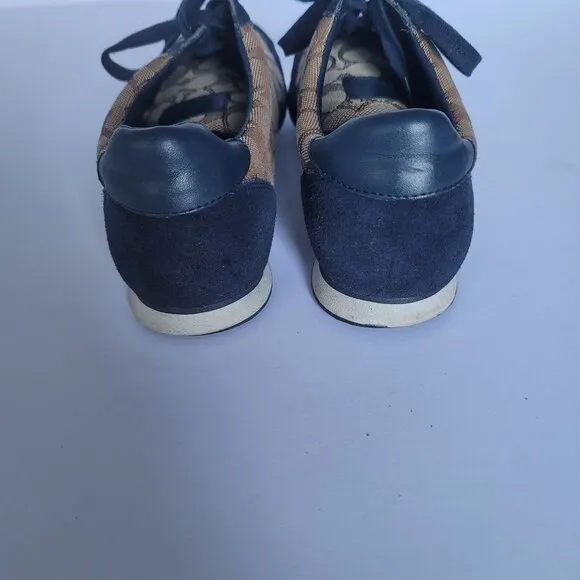 Coach Women's Kelson Outline Sig/Suede Sneakers. Size US 10B/EU 40
