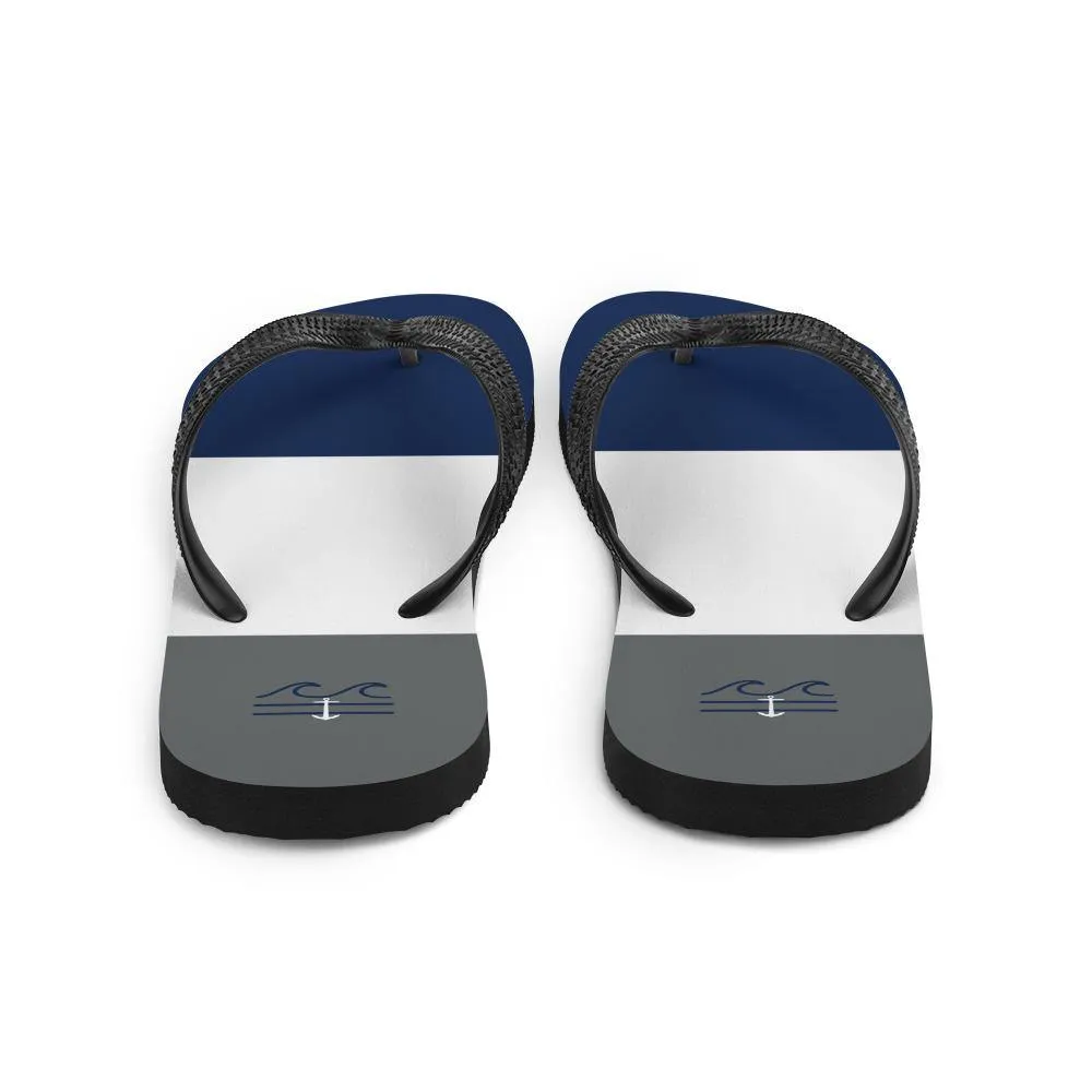 Coastal Crue Nauti Lines Flip-Flops