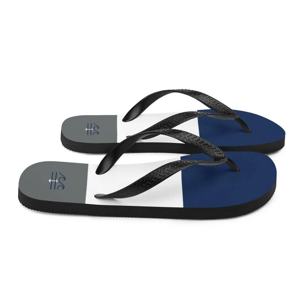 Coastal Crue Nauti Lines Flip-Flops