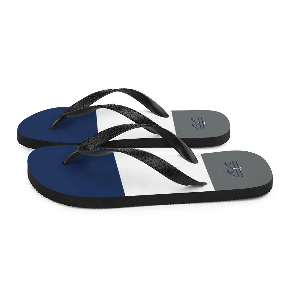 Coastal Crue Nauti Lines Flip-Flops