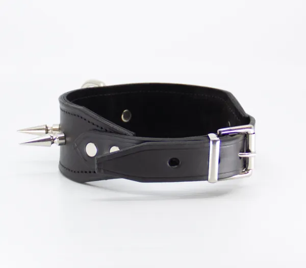 COL005 Spiked Leather Collar