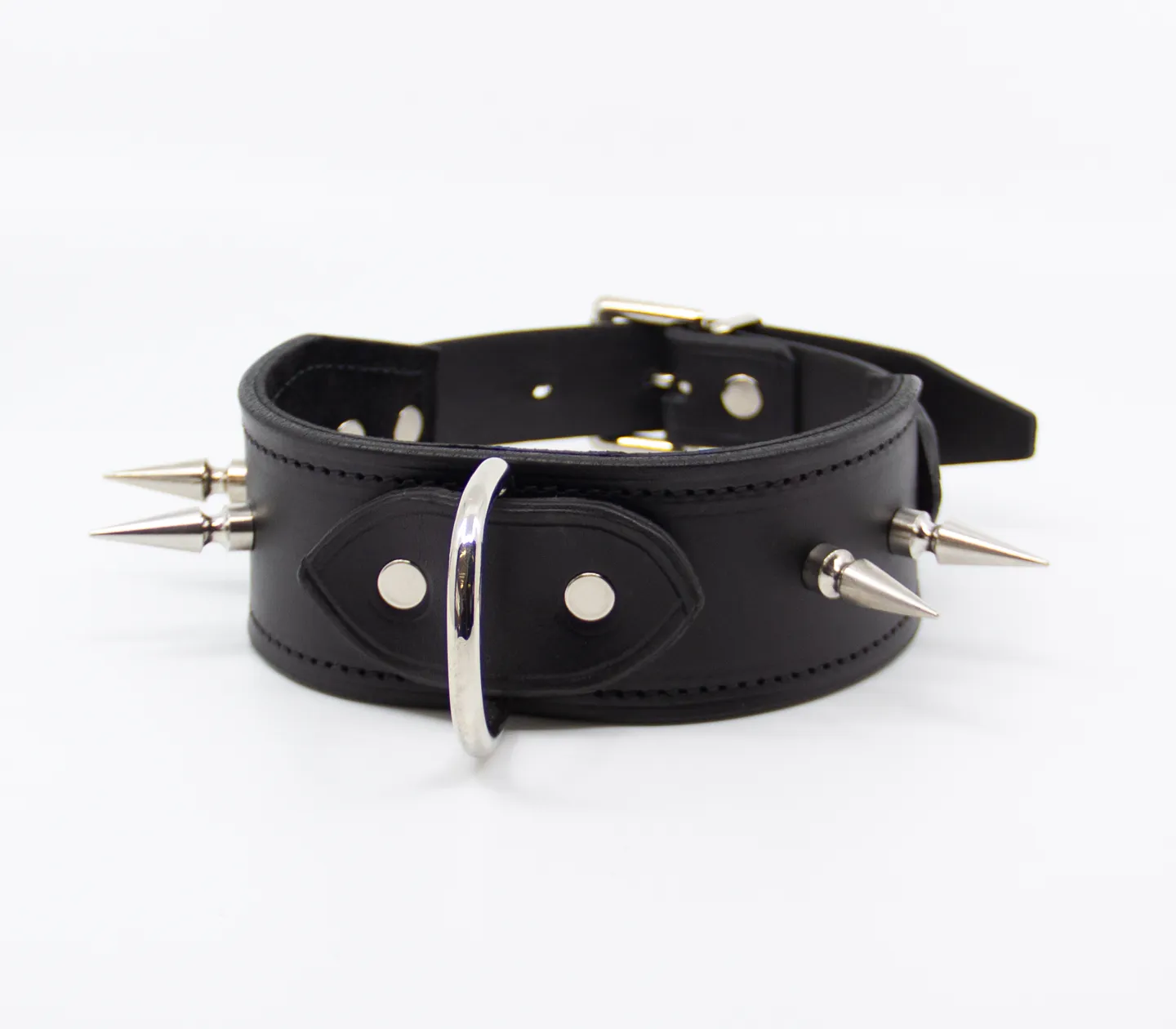 COL005 Spiked Leather Collar