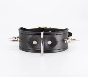 COL005 Spiked Leather Collar
