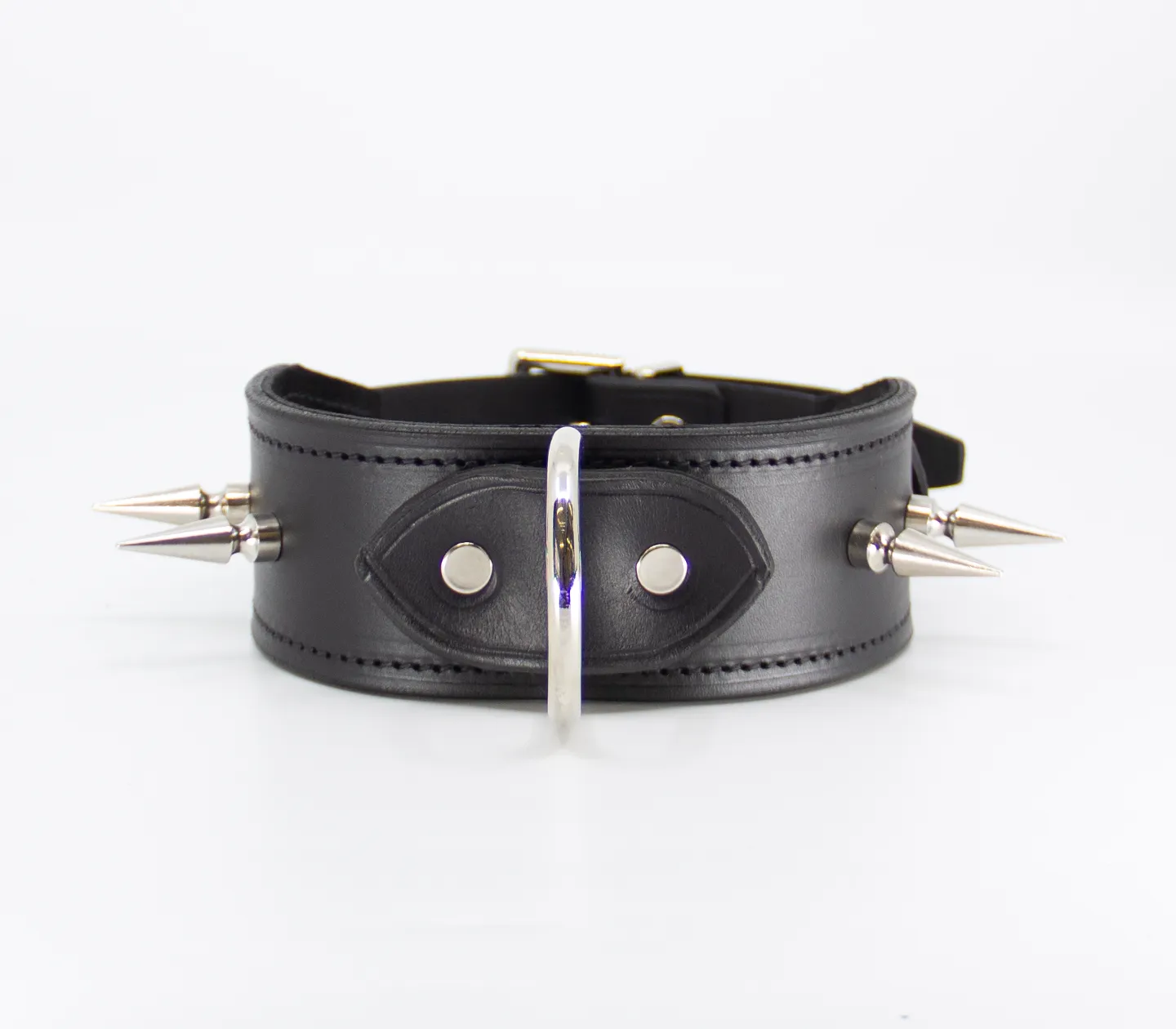 COL005 Spiked Leather Collar