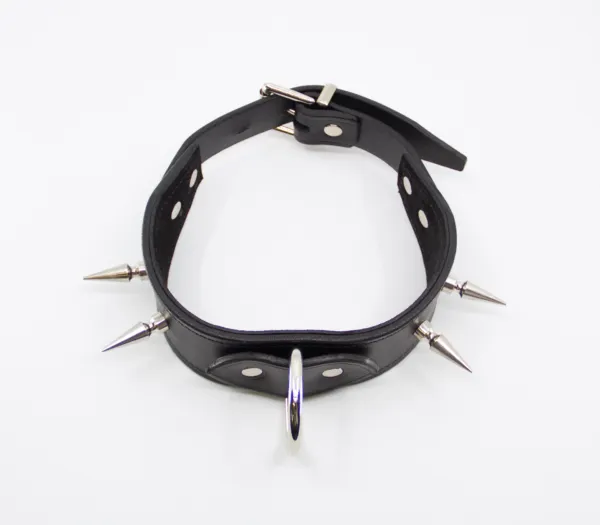 COL005 Spiked Leather Collar
