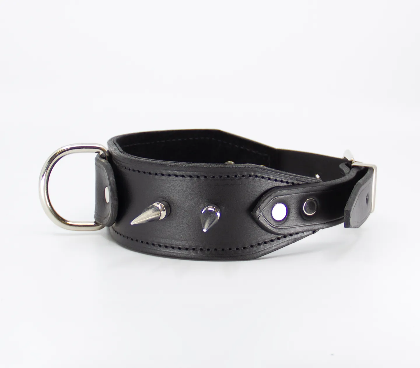 COL005 Spiked Leather Collar