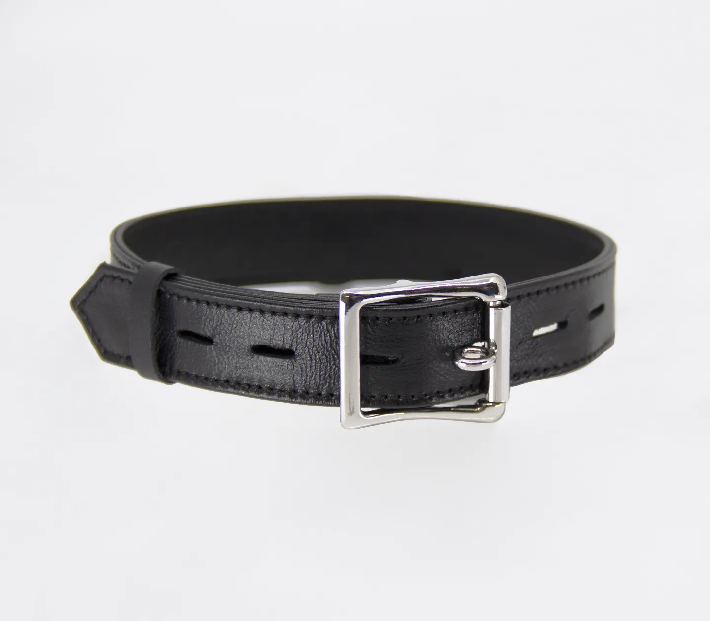 COL011 Lockable Leather Collar