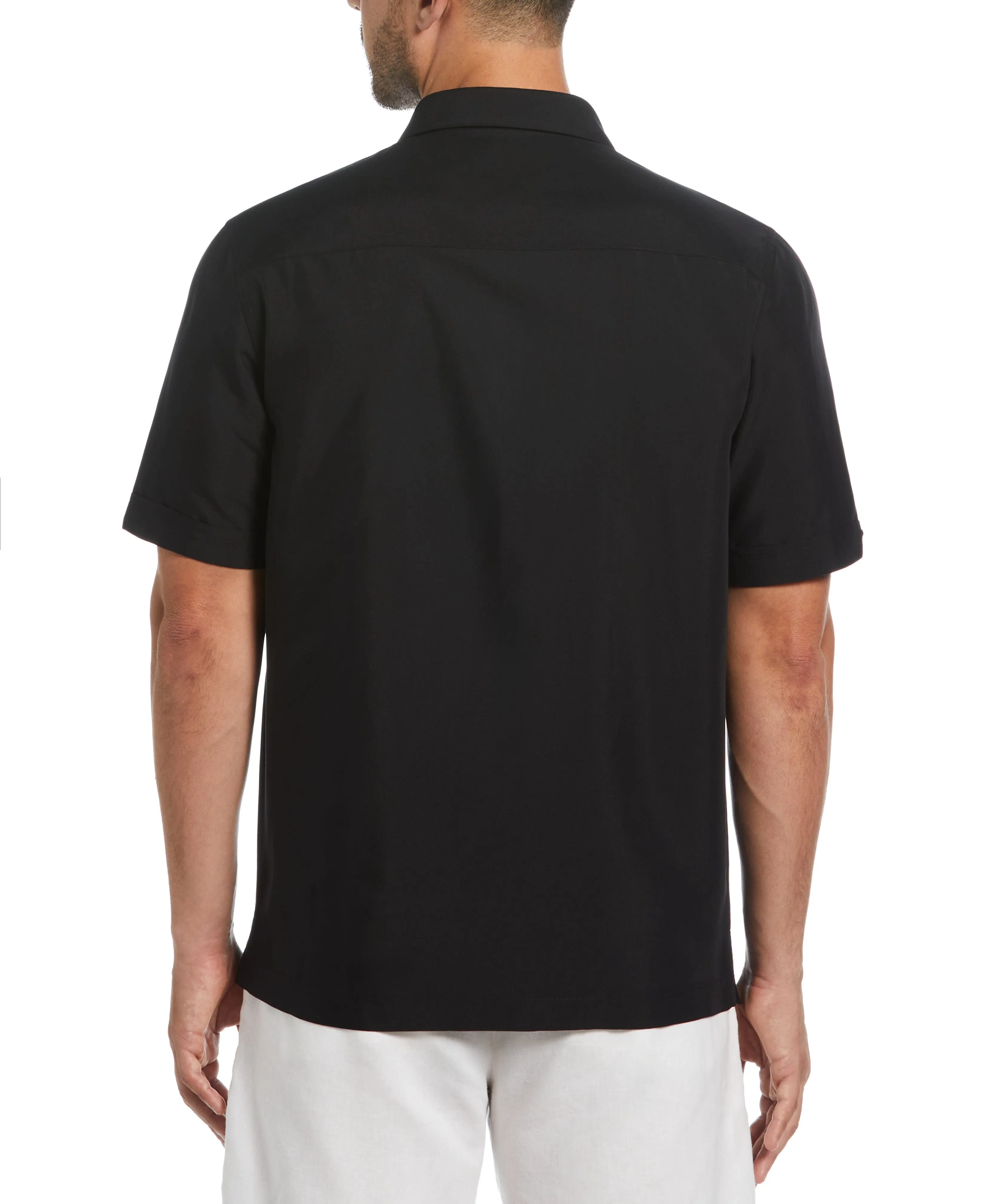 Color Block Embroidery Shirt
