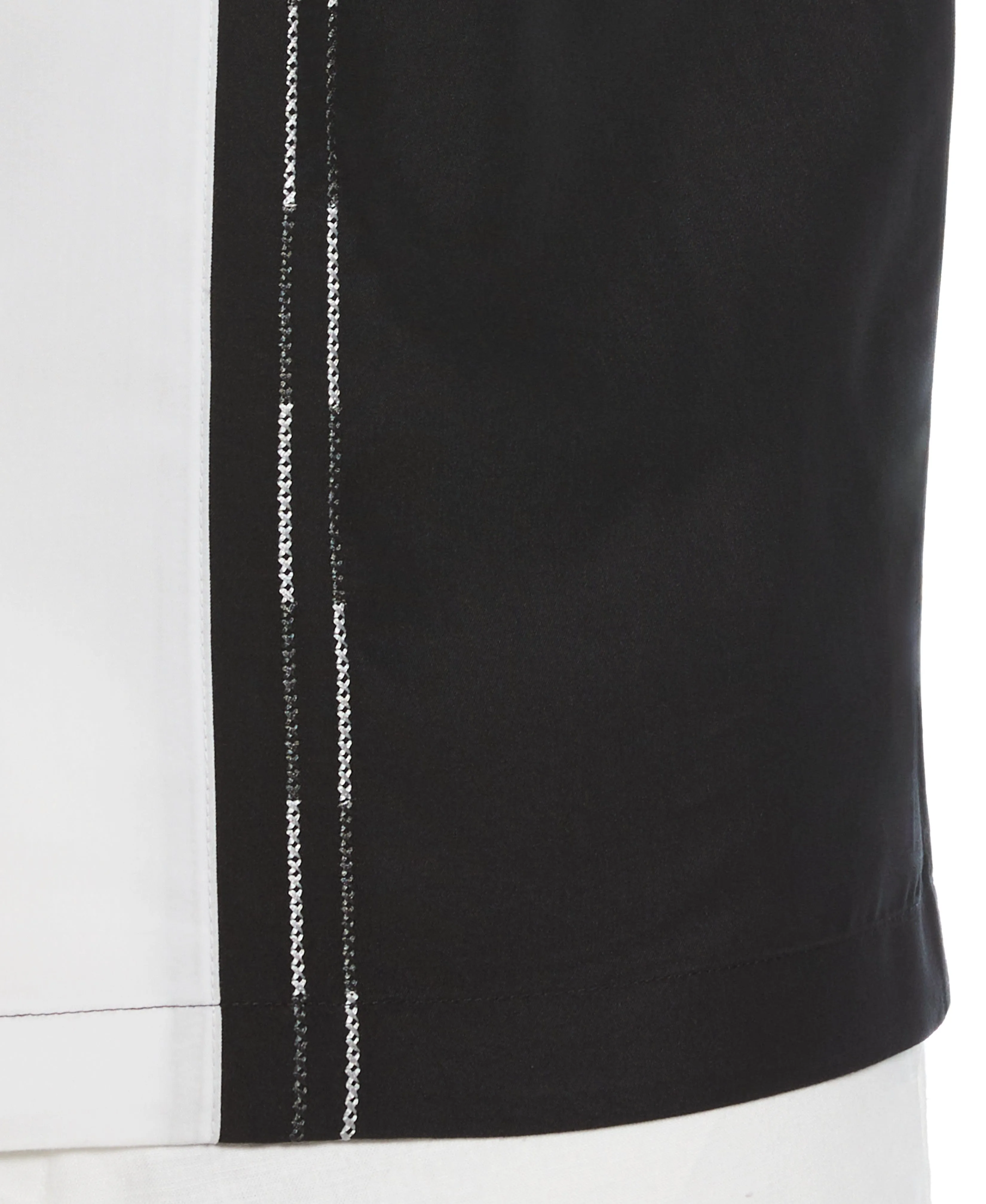 Color Block Embroidery Shirt