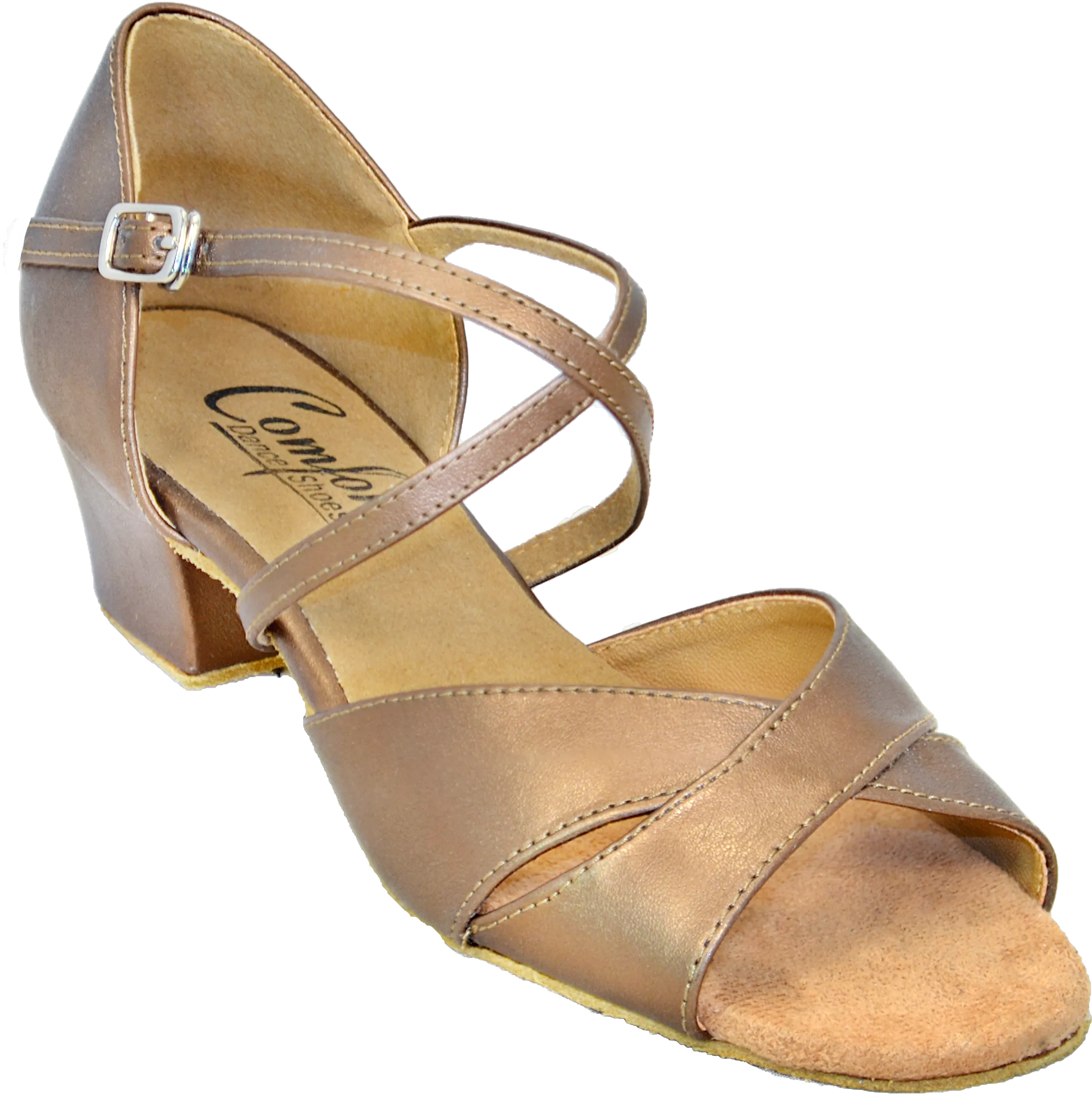 Comfort Wide Cross - Bronze Leather