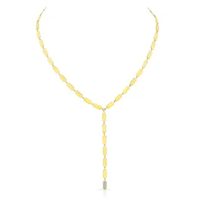 Confetti Lariat with Diamond Drop | Yellow Gold