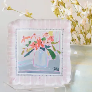 Coral Pop Acrylic Block