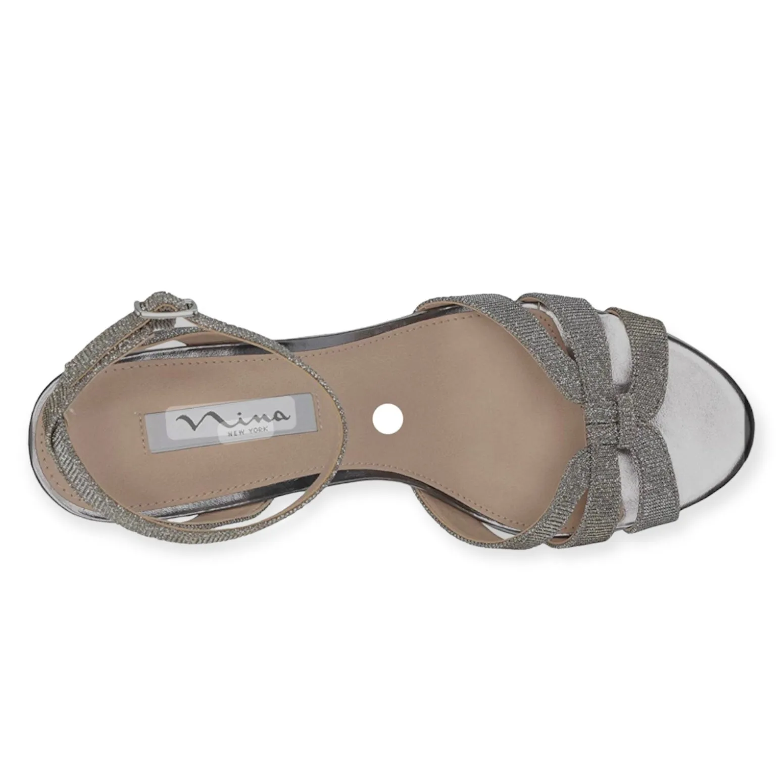 CORALEE Women's Steel Luna Shine Heels Straps Sandals