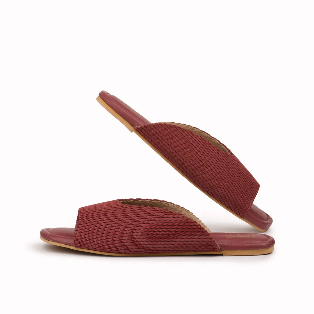Cords Peep Toe Slippers