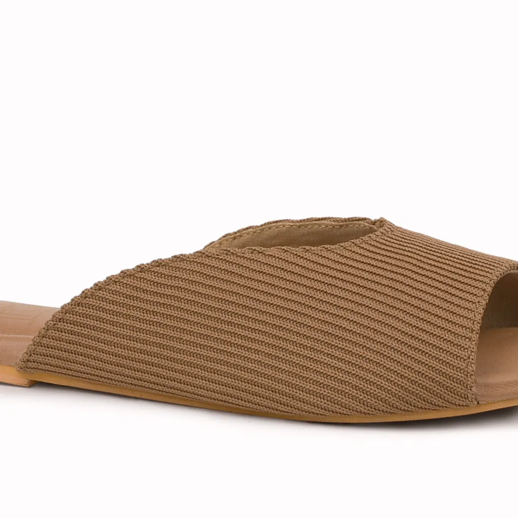 Cords Peep Toe Slippers