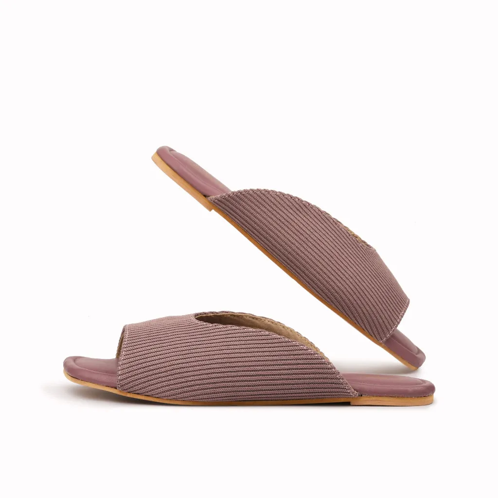Cords Peep Toe Slippers