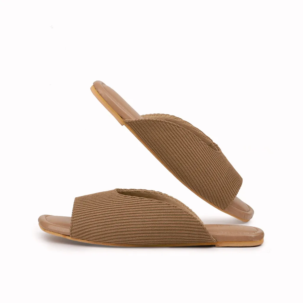 Cords Peep Toe Slippers