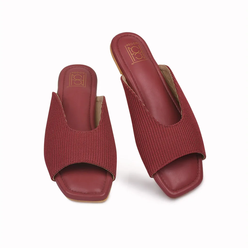 Cords Peep Toe Slippers