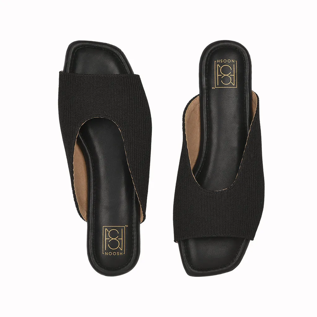 Cords Peep Toe Slippers