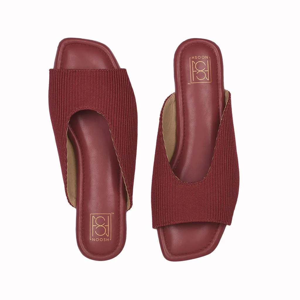 Cords Peep Toe Slippers