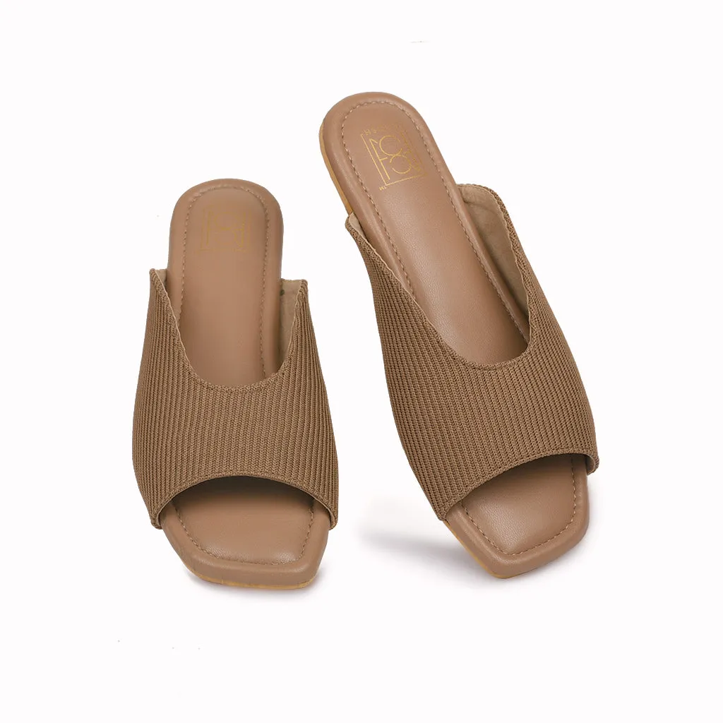 Cords Peep Toe Slippers