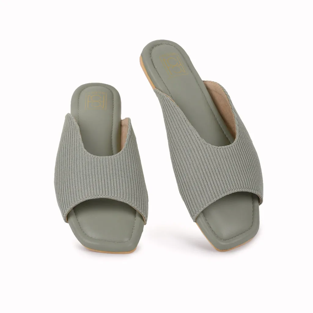 Cords Peep Toe Slippers