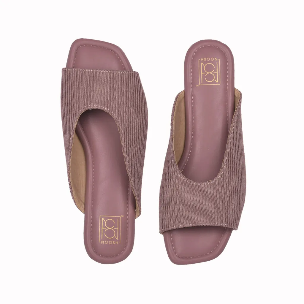 Cords Peep Toe Slippers