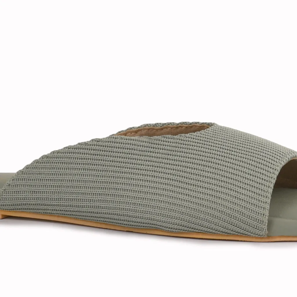 Cords Peep Toe Slippers
