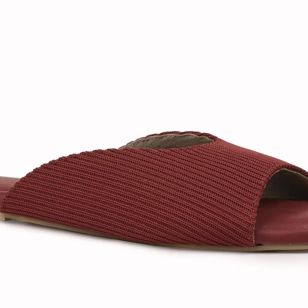 Cords Peep Toe Slippers