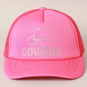 COWGIRL Rhinestone Trucker Cap | Stuffology Boutique