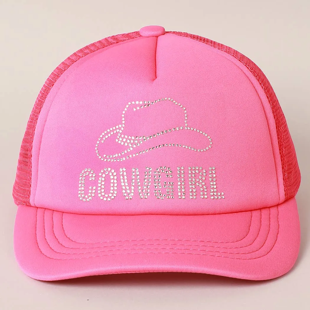 COWGIRL Rhinestone Trucker Cap | Stuffology Boutique