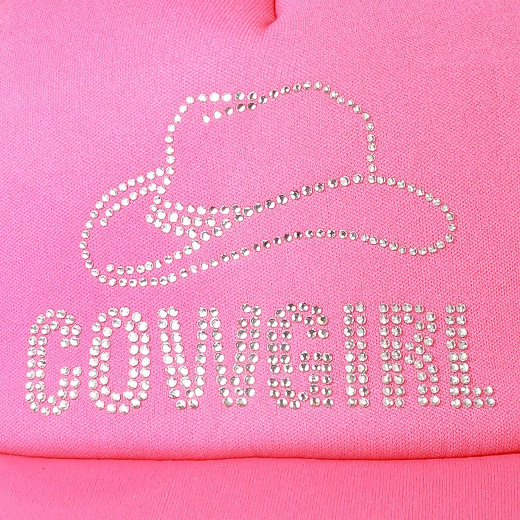 COWGIRL Rhinestone Trucker Cap | Stuffology Boutique