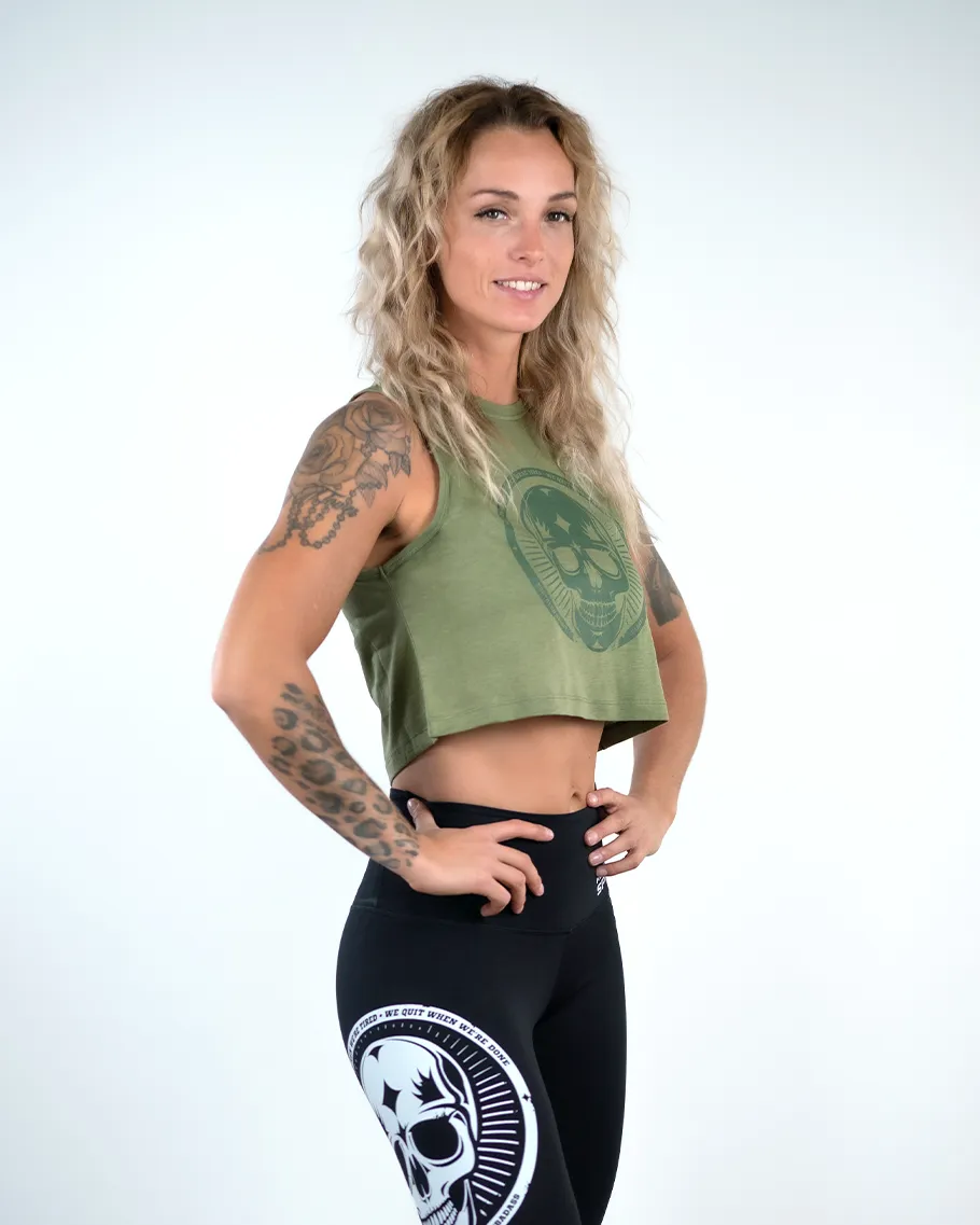 Crop Tank - NS Thaesia Skull 2.0