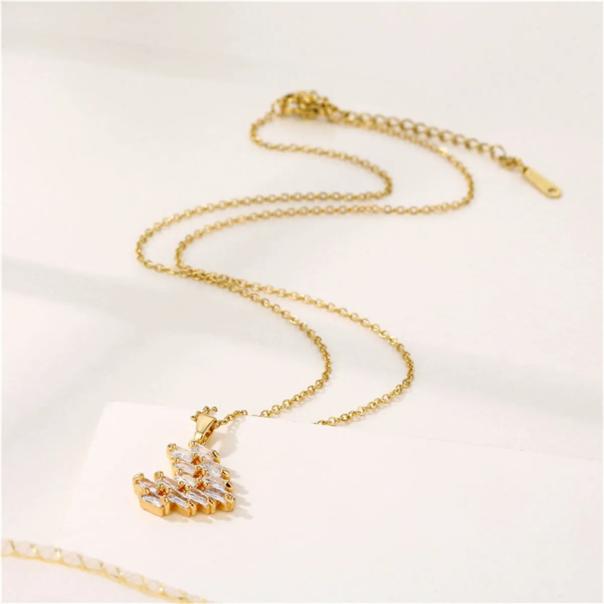 Crystal & 18K Gold-Plated Heart Pendant Necklace