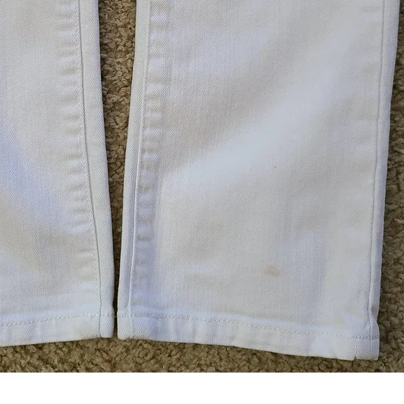 CURRENT ELLIOTT White Straight Leg Stretch Jeans PC0003248PT1557 Women's 26