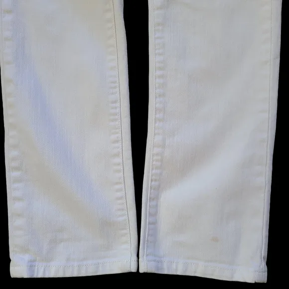 CURRENT ELLIOTT White Straight Leg Stretch Jeans PC0003248PT1557 Women's 26