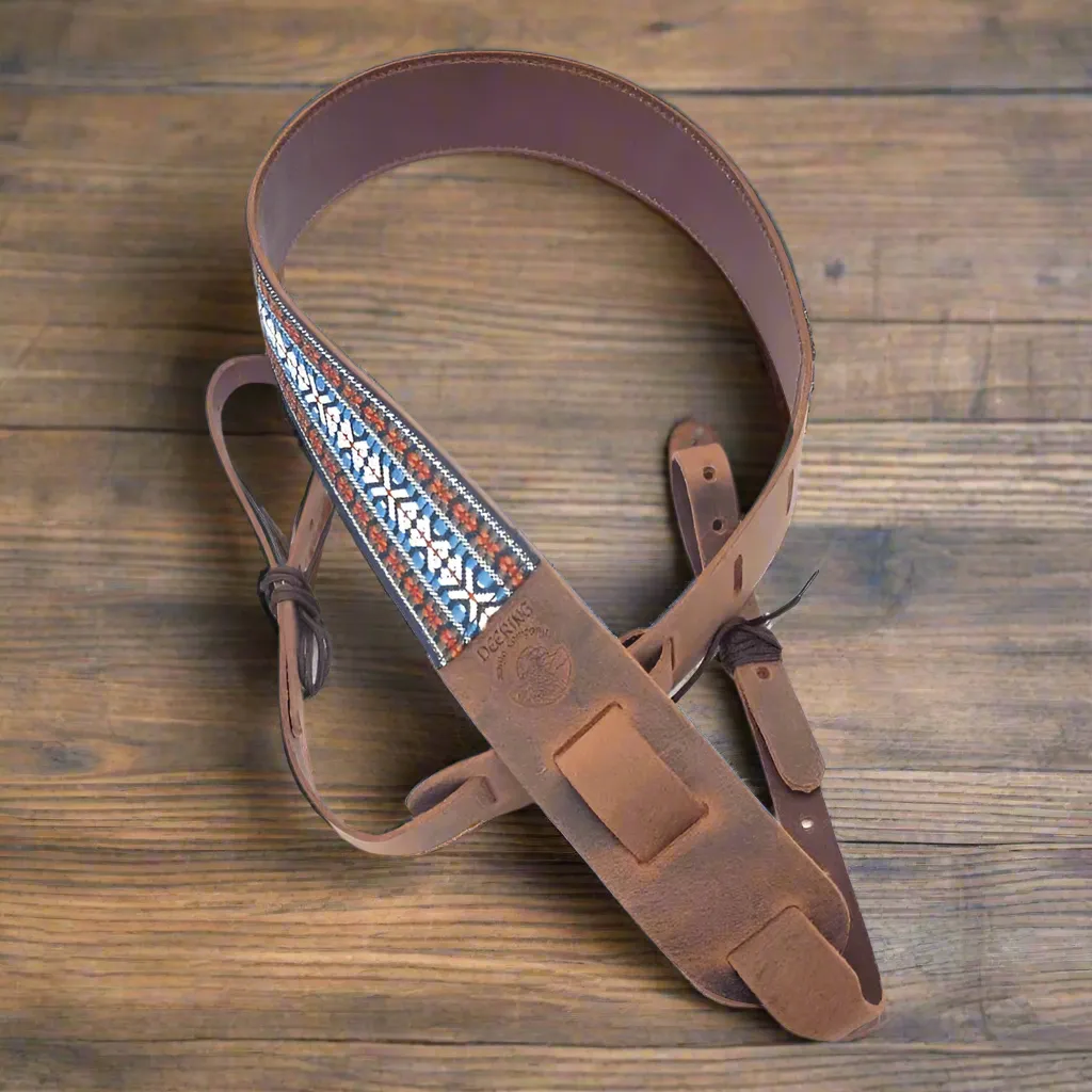 Deering Retro Leather Cradle Banjo Strap