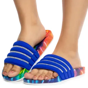 Delma-8 Rhinestone Slides