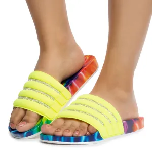 Delma-8 Rhinestone Slides
