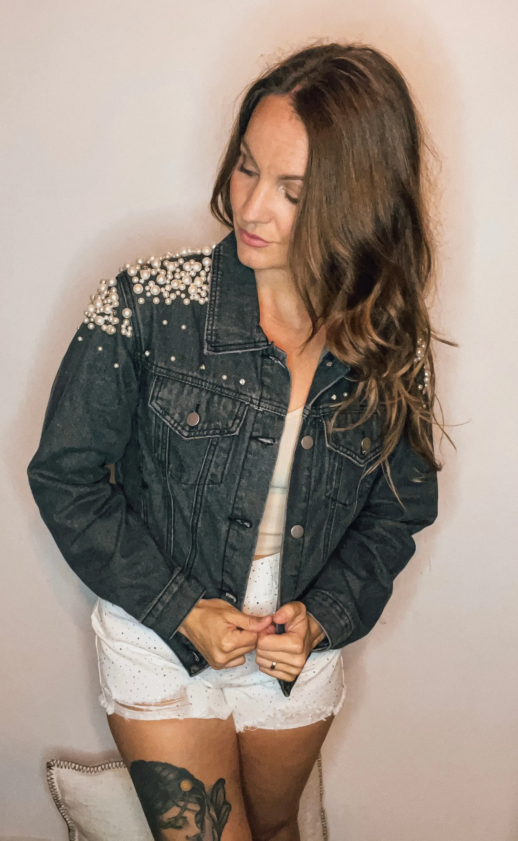 Denim & Pearl Jacket