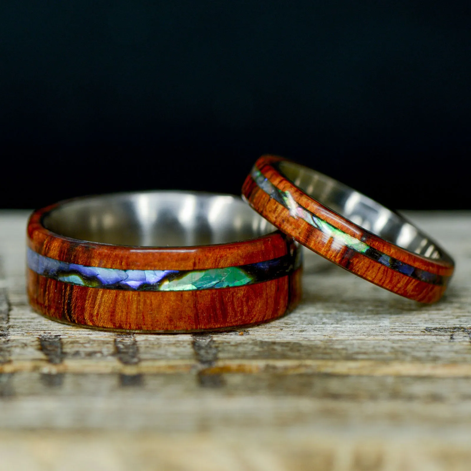 Desert Ironwood, Abalone Shell