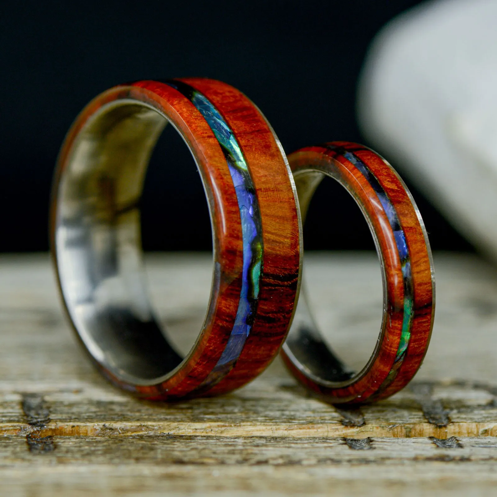 Desert Ironwood, Abalone Shell